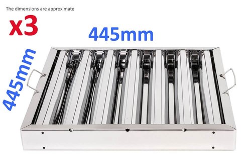 Filtro deflettore grasso a - 3x,